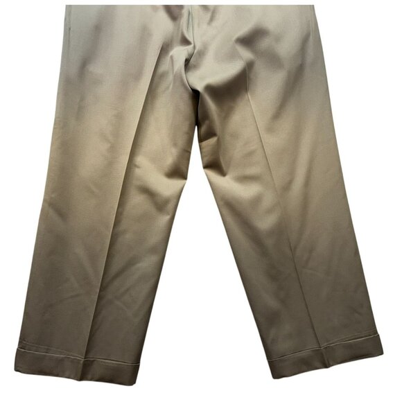 Brooks Brothers Mens Pleated Wool Dress Pants Size 36x26 Beige Tan - Picture 9 of 12